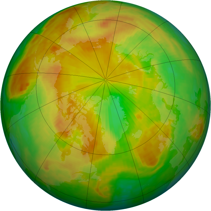 Arctic ozone map for 23 May 2003